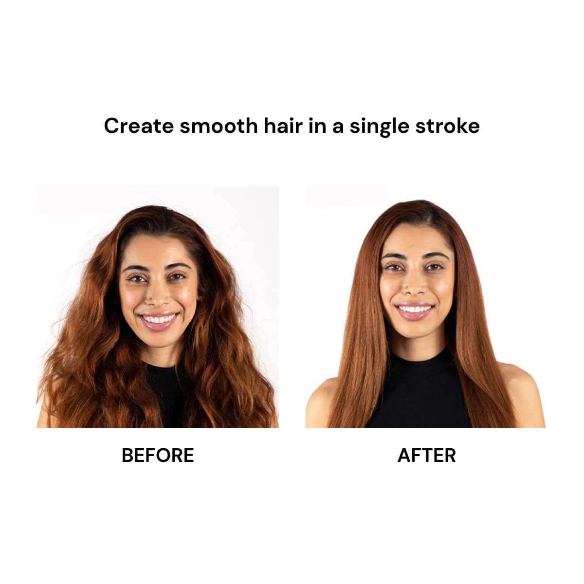 L'ANGE HAIR Le Vite side profile with size reference for easy handling benefit