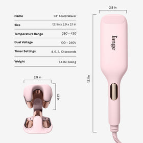 L'ANGE HAIR travel-ready pouch and cord showing dual-voltage convenience benefit