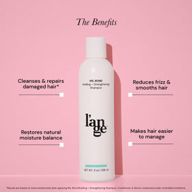 L'ANGE HAIR before-and-after hair showing smoother, stronger strands