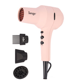 L'ANGE HAIR front view of PowerStyle Turbo in blush showing compact design and power
