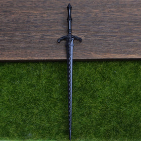 LANGHONG hair stick next to ruler showing 16cm length for thick hair