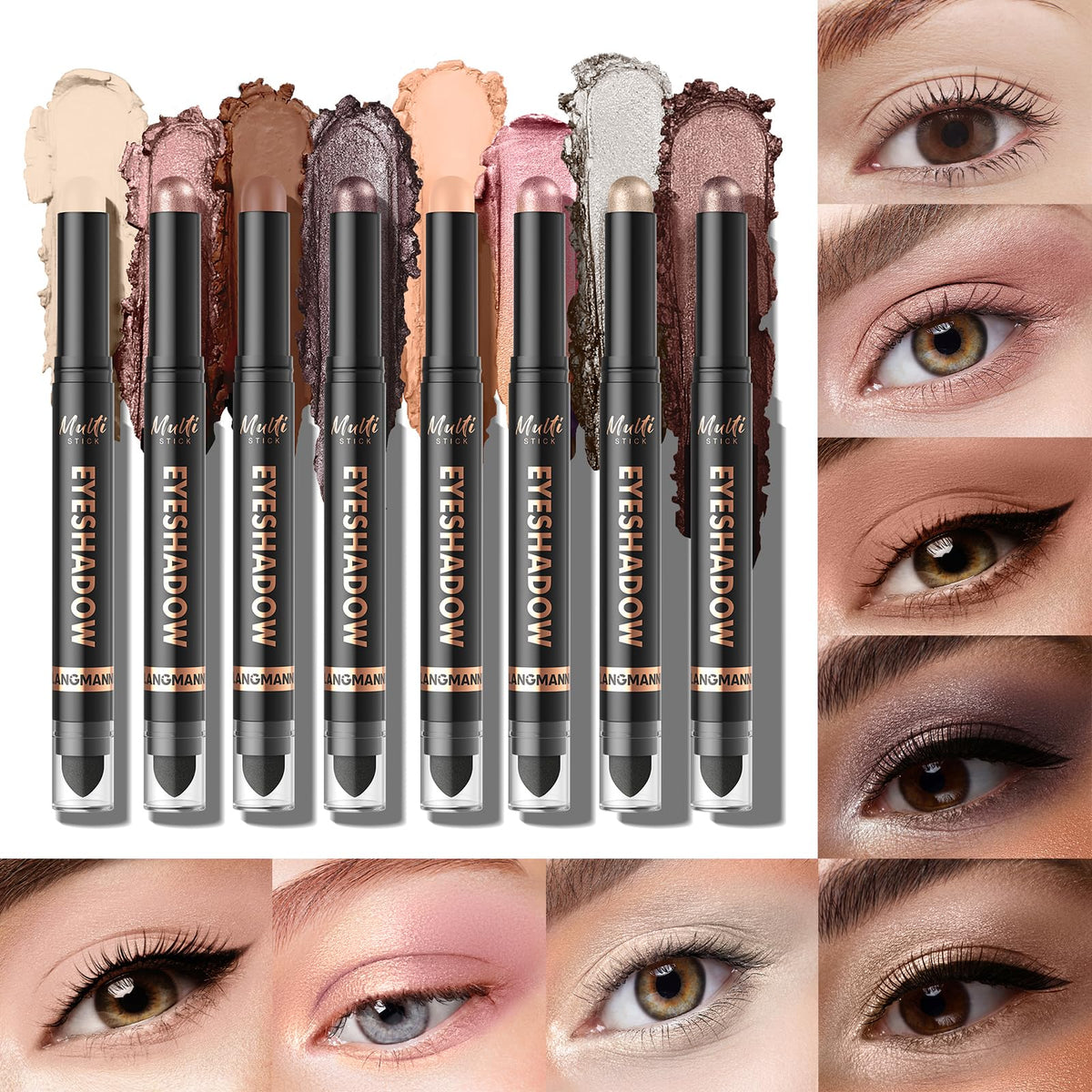 LANGMANNI dual-ended stick close-up showing creamy tip and intense pigment
