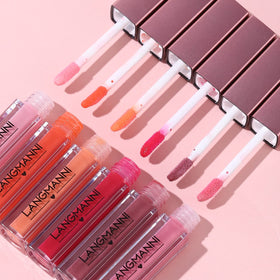 LANGMANNI evening makeup pairing showing how gloss enhances looks