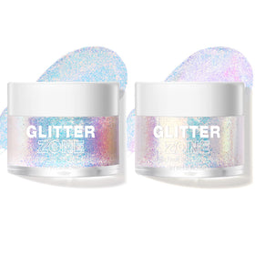 LANGMANNI golden ocean pot front view showing holographic sparkle and travel convenience
