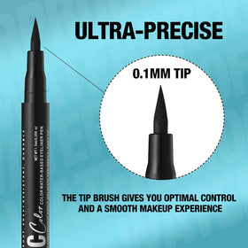 LANGMANNI liner applying to eye demonstrating crisp wing benefit