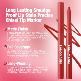 LANGMANNI lip liner defining lip edge, providing precise shaping benefit
