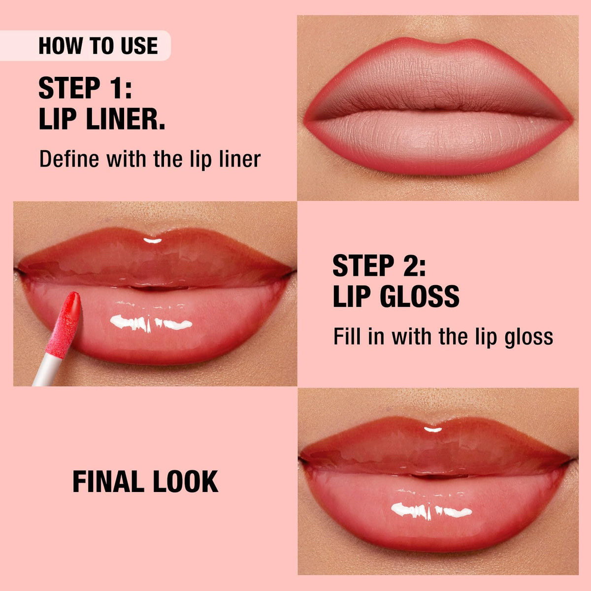 LANGMANNI lip oil being applied to lips providing instant moisture