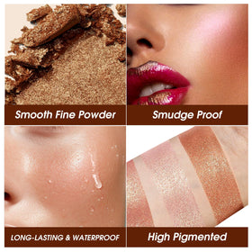 LANGMANNI close-up texture of baked highlighter showing silky finish