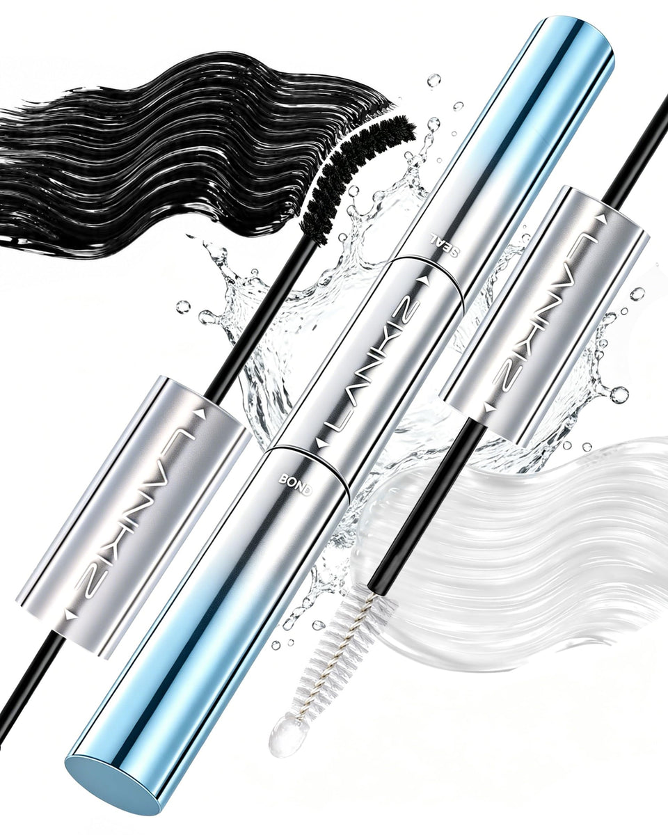 LANKIZ front packaging showing waterproof lash glue and key benefits