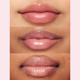 Natural lips wearing Lanolips tinted balm showing hydrated, healthy-looking result
