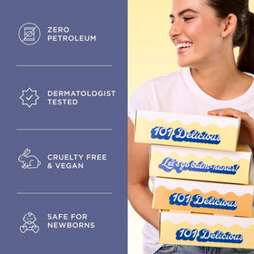 Lanolips product label and ingredients view highlighting pure Aussie lanolin