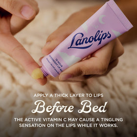 Lanolips cap and tube detail, highlights secure packaging and hygienic design