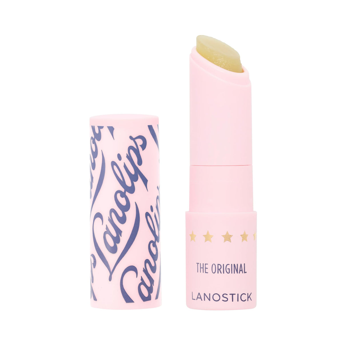 Lanolips Lanostick front packaging showing compact stick and brand