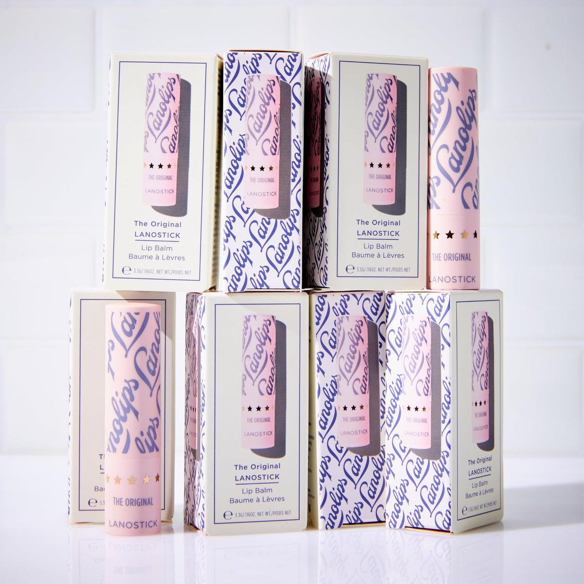 Lanolips Lanostick used outdoors protecting lips from wind and dryness