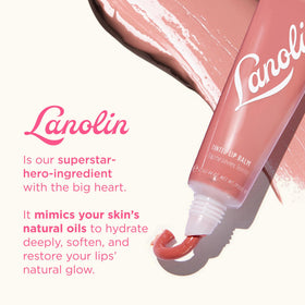 Person applying Lanolips balm demonstrating quick hydration and comfortable wear
