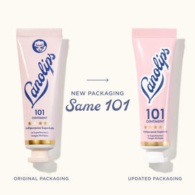 Lanolips texture close-up illustrating smooth, non-greasy lanolin balm