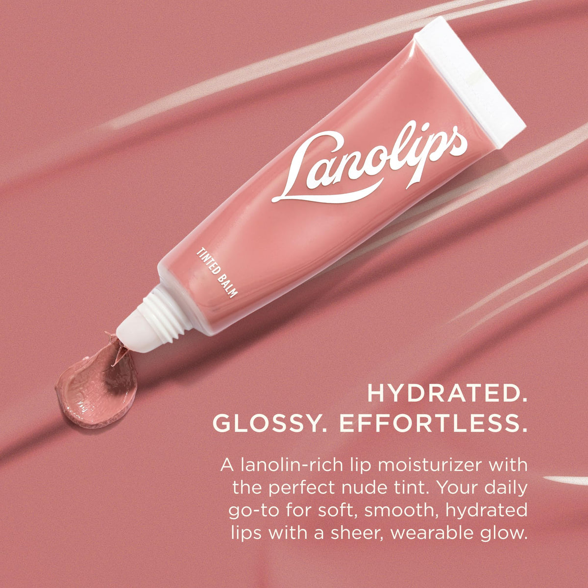 Lanolips texture close-up highlighting creamy, non-greasy moisturizing feel