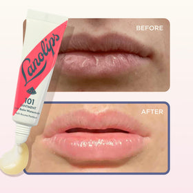 Lanolips label close-up showing clean ingredient focus and transparency