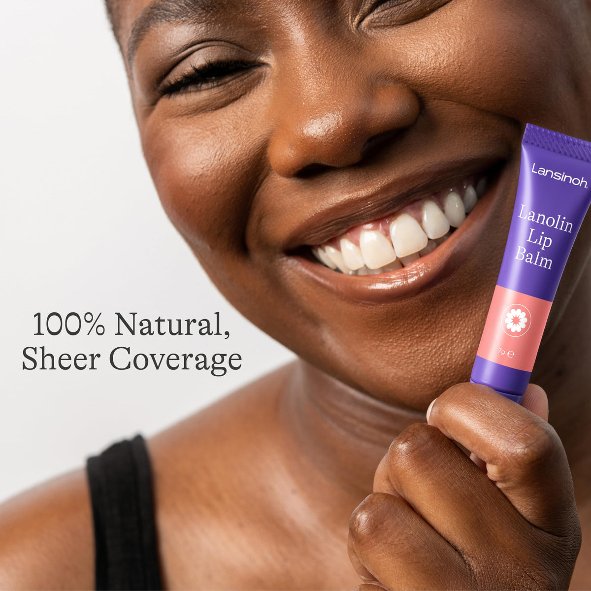 Lansinoh angled applicator detail for precise hygienic lip application