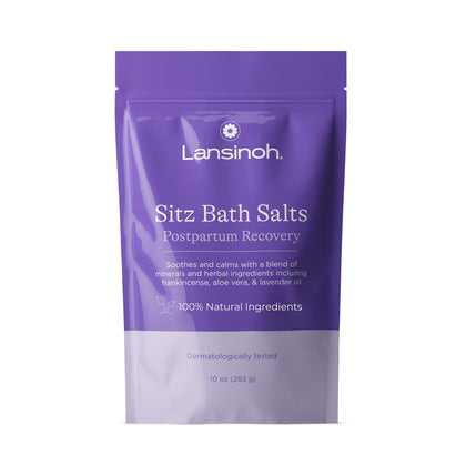 Lansinoh front packaging showing pouch and product name for easy identification and trust