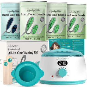 LANSLEYWAX digital warmer front view showing compact design and controls