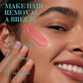 LANSLEYWAX wax application on bikini area illustrating targeted hair removal with care