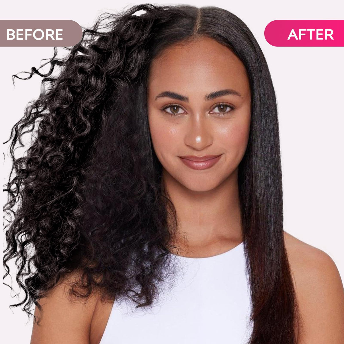 LANVIER anti-scald shield and bristle tips protecting scalp while styling