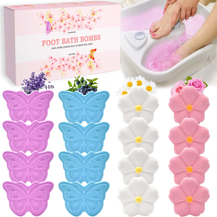 Lanwexy front packaging showing 16-pack and scent variety benefits relaxation