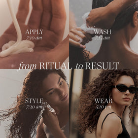 L’ANZA creamy lather texture demonstrating gentle foaming and lightweight hydration