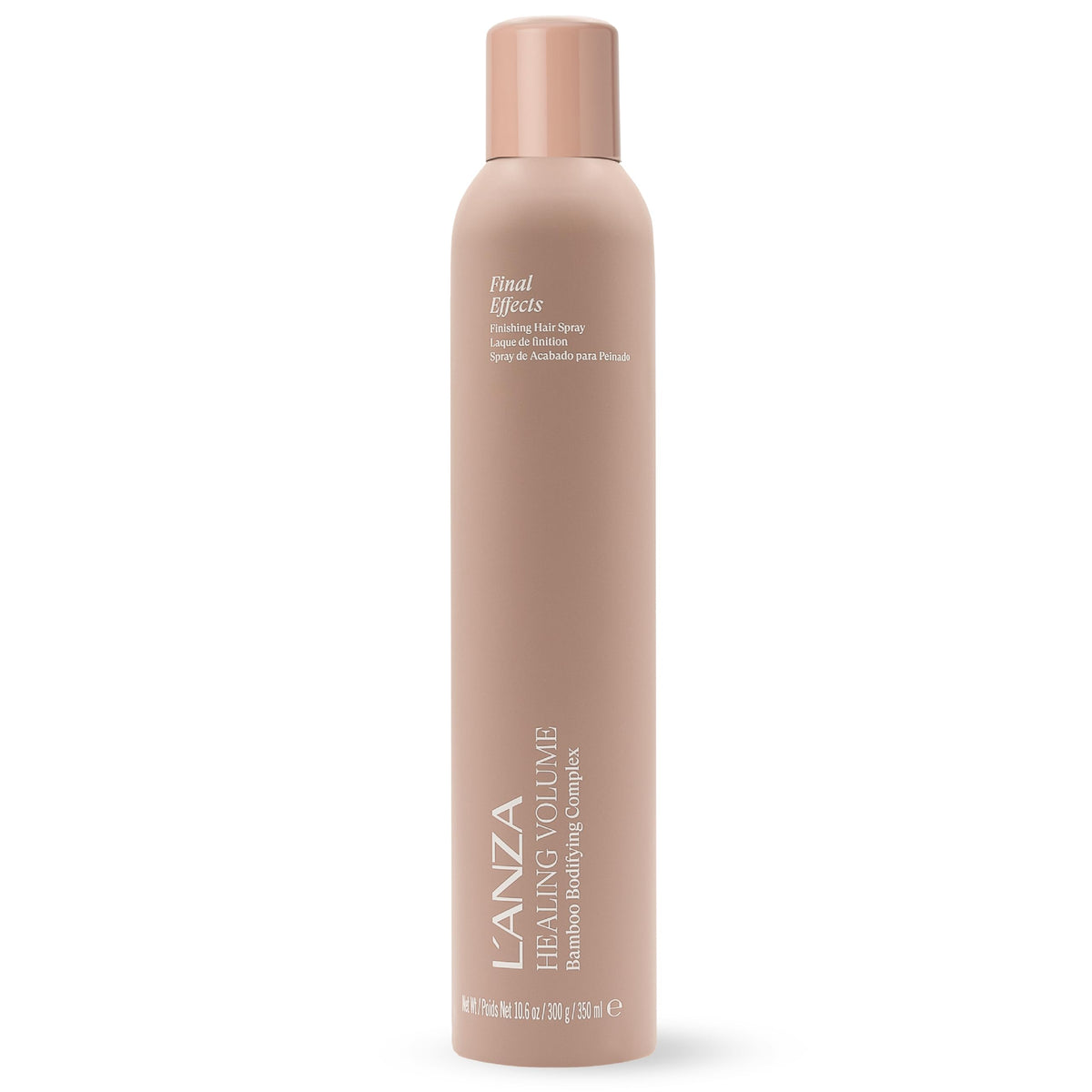 L’ANZA front packaging showing product and benefit of volumizing hold