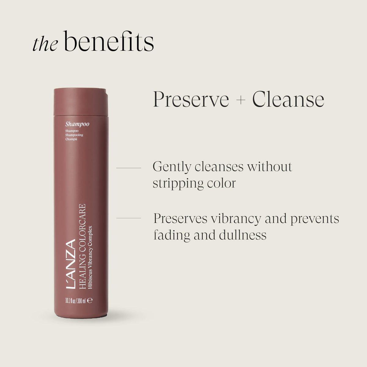 L’ANZA creamy lather close-up showing moisturizing, gentle cleanse benefit