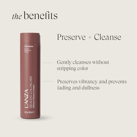 L’ANZA creamy lather close-up showing moisturizing, gentle cleanse benefit