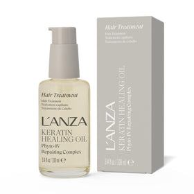 L’ANZA front bottle showing sleek packaging and nourishing repair benefits