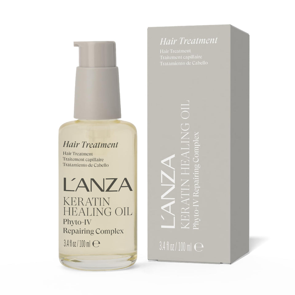 L’ANZA front bottle showing sleek packaging and nourishing repair benefits