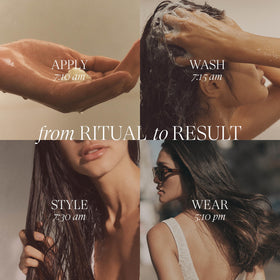 L’ANZA shampoo texture lather close-up showing creamy hydration