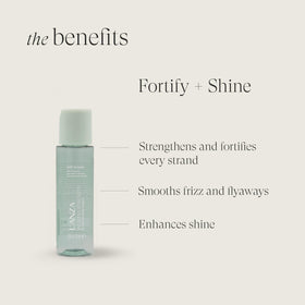L’ANZA silky serum texture dispensed as clear drops illustrating lightweight, non-greasy feel