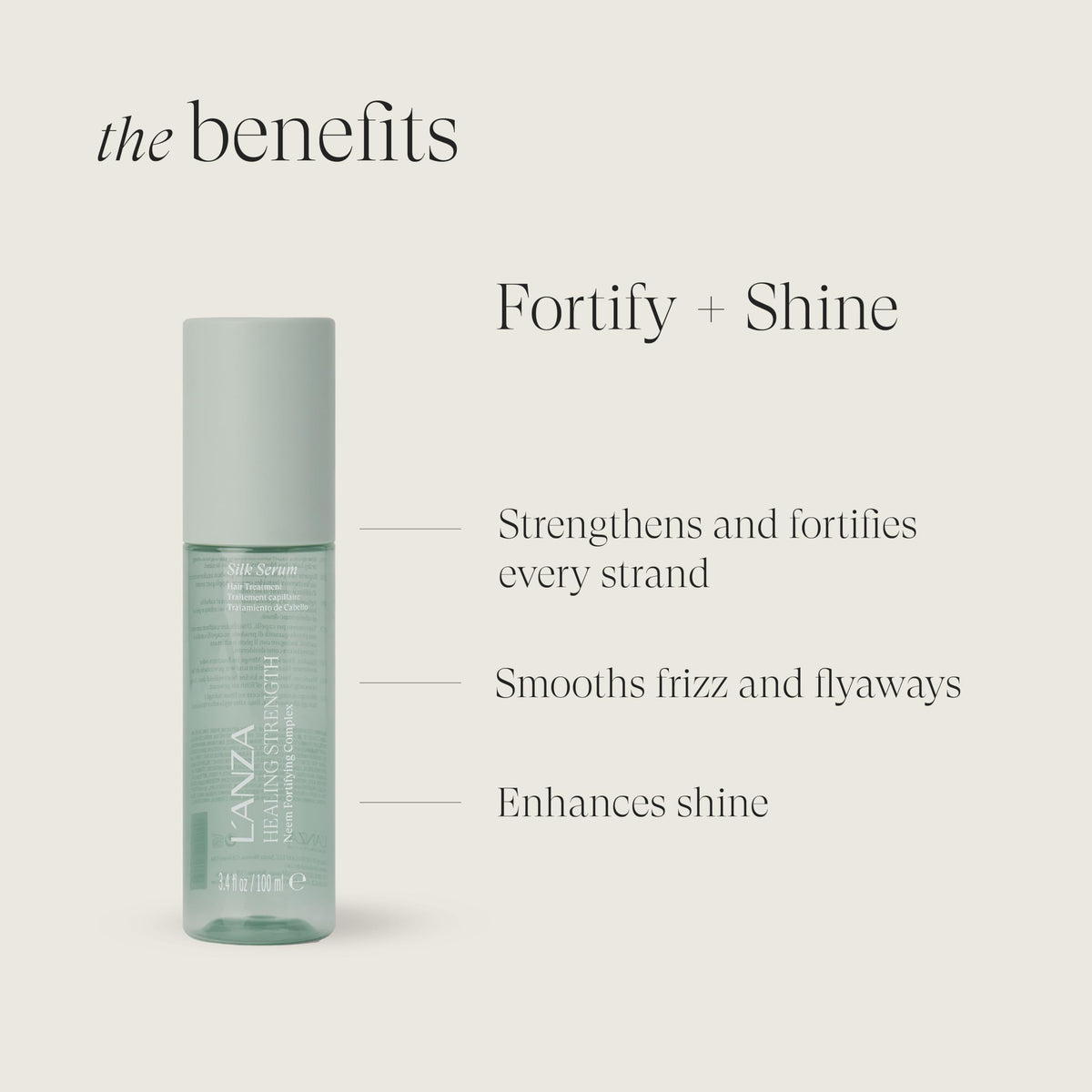 L’ANZA texture on hand highlighting lightweight texture and quick absorption