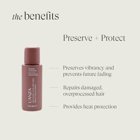 L’ANZA texture close-up highlighting lightweight leave-in that detangles and smooths