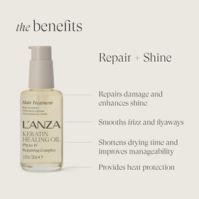 L’ANZA bottle held in hand to show 3.4 fl oz scale and travel convenience