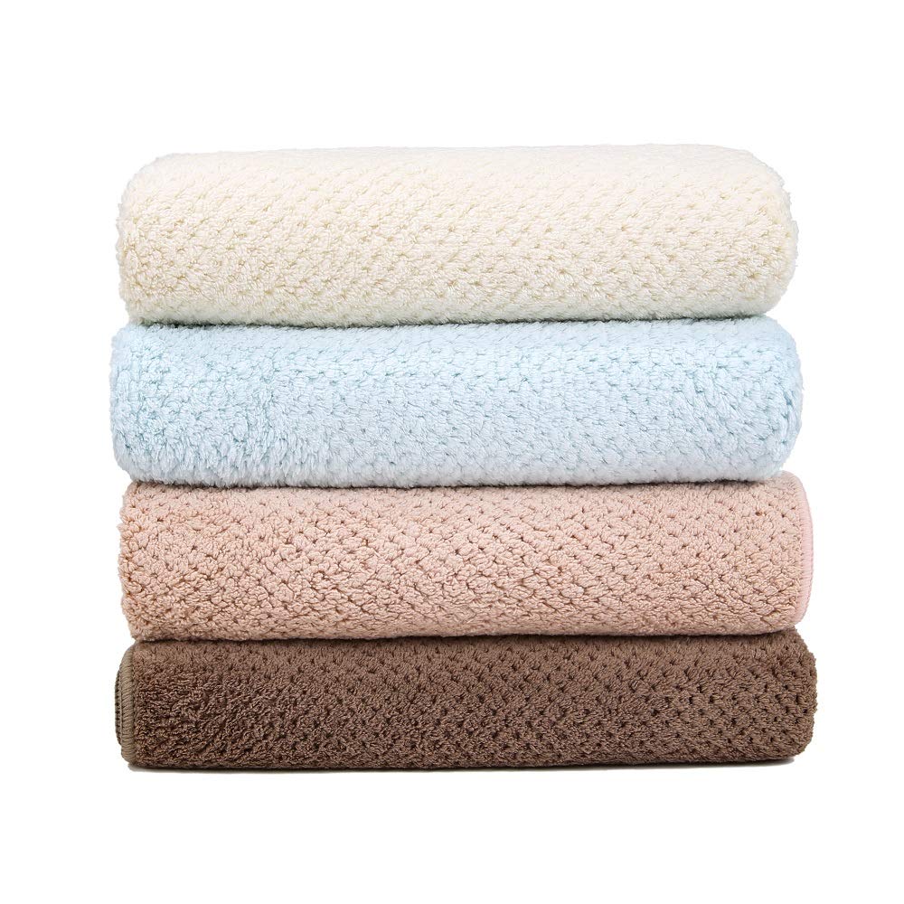 Laojbaba towel on bathroom counter suggesting practical everyday use