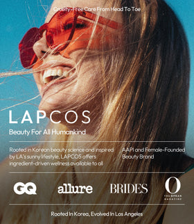 LAPCOS serum dispensed from dropper highlighting concentrated collagen peptide essence