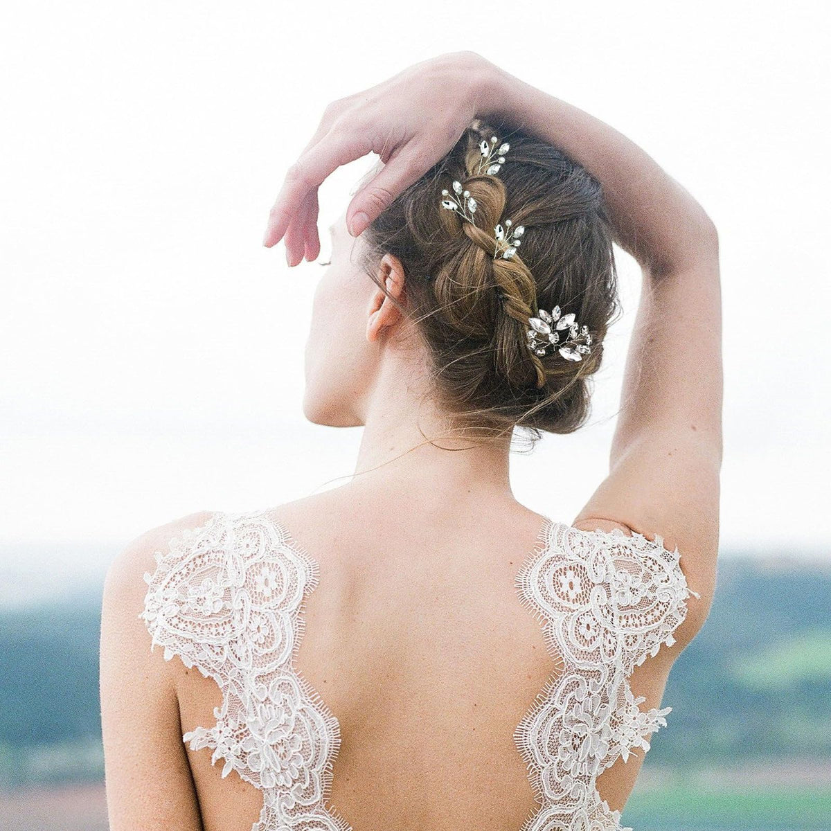 LAPOHI close-up of rhinestone and pearl detail highlighting fine craftsmanship and sparkle