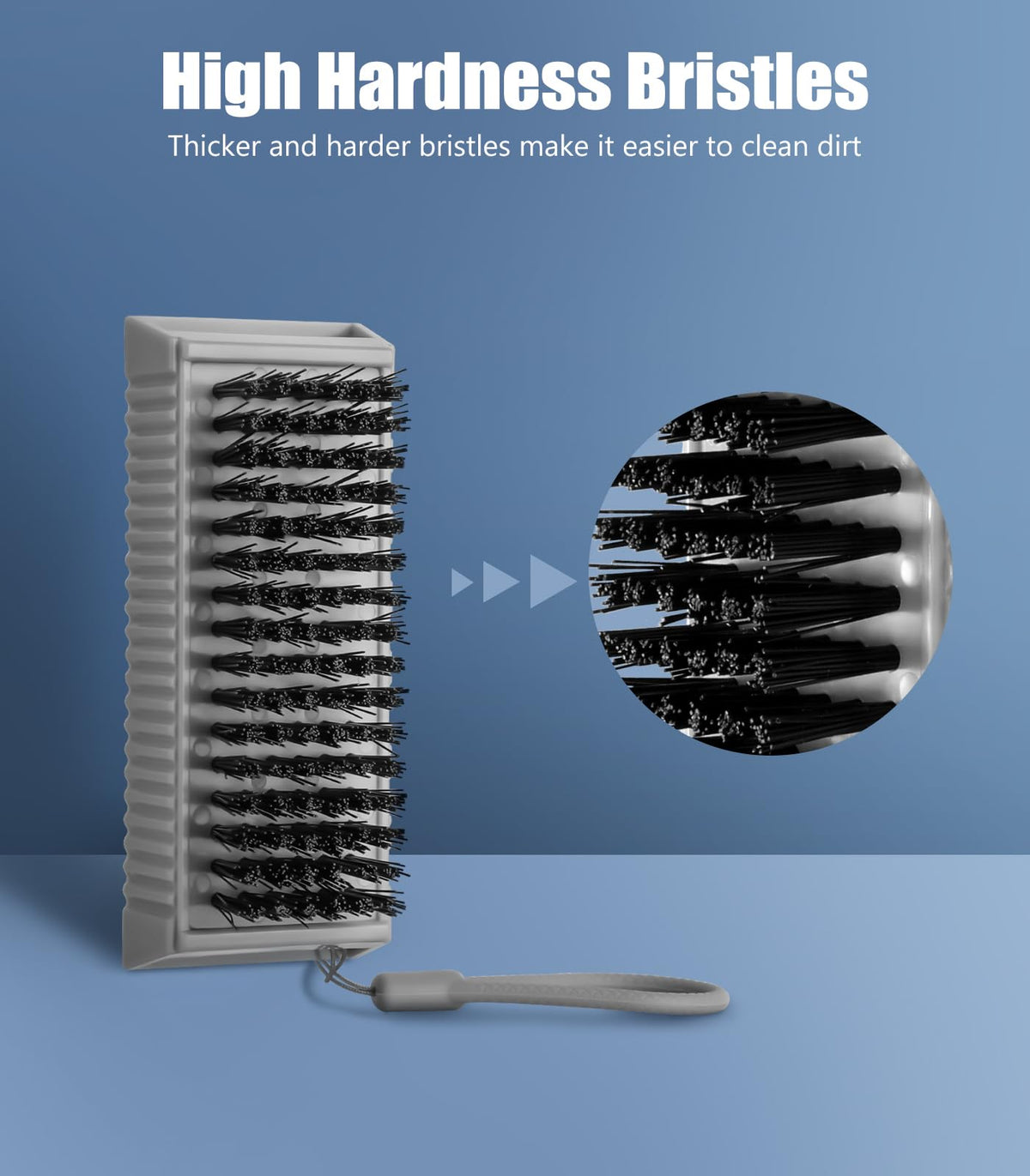 Larbois close-up of thick hard-wearing bristles demonstrating deep-scrub effectiveness
