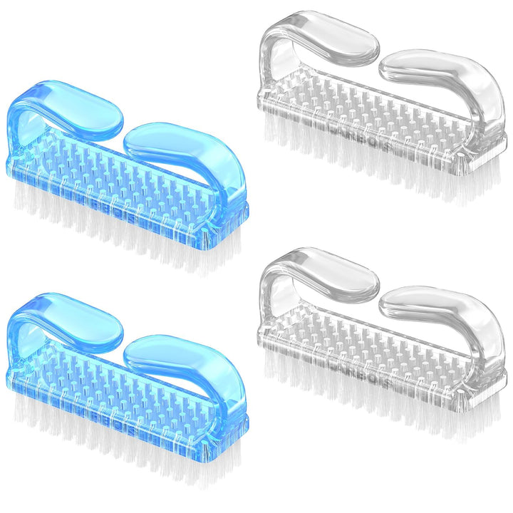 Larbois front view of four-pack brushes showing handles and bristles, easy storage benefit