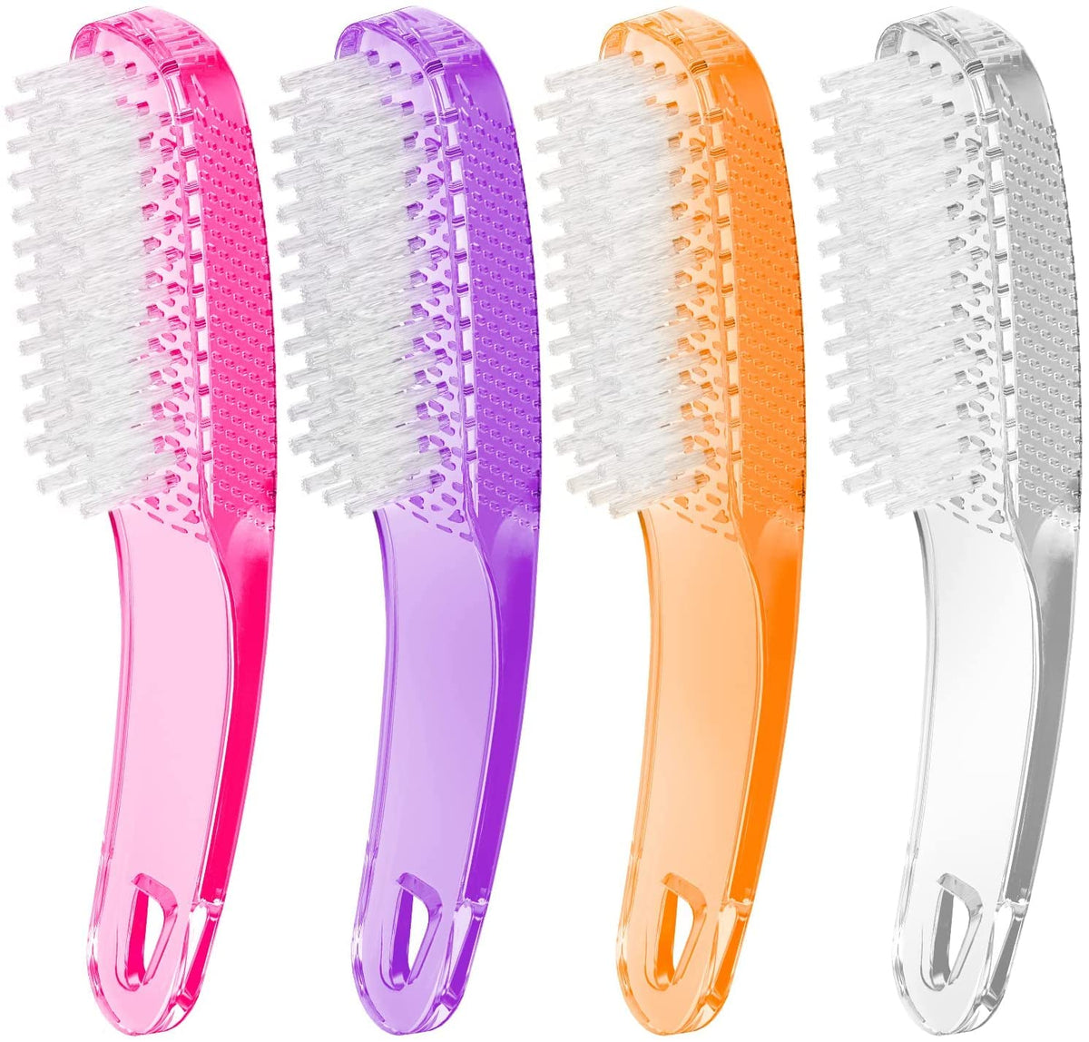 Larbois front view of four-pack nail brushes showing packaging and handles for easy selection