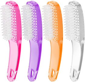 Larbois front view of four-pack nail brushes showing packaging and handles for easy selection