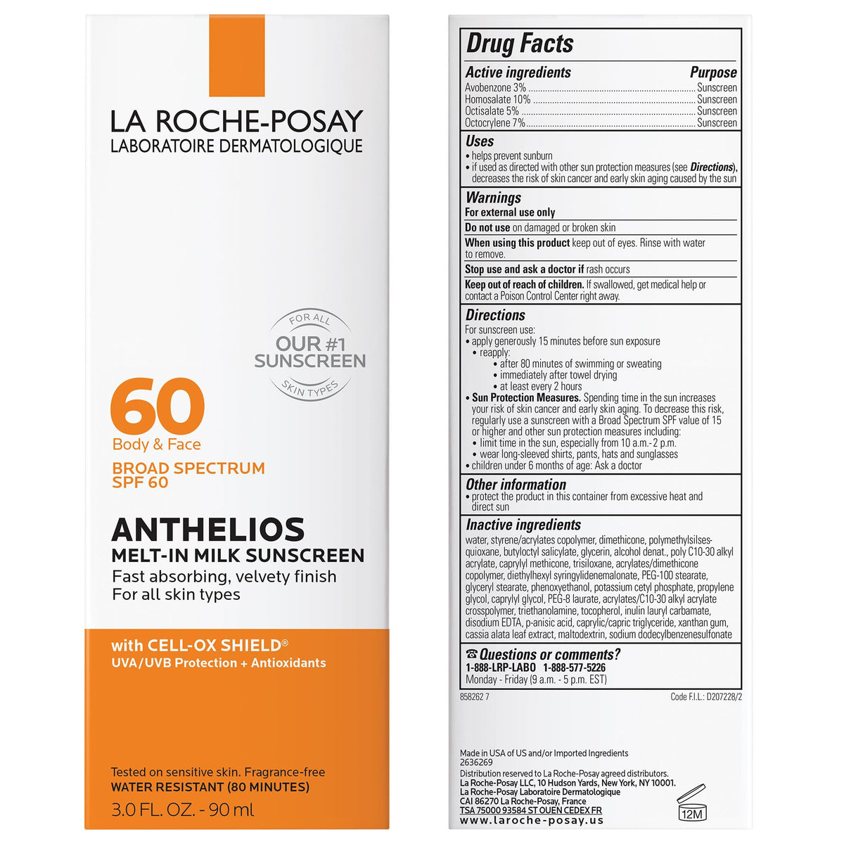La Roche-Posay Anthelios used at the beach showing water-resistant sun protection