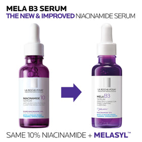 La Roche-Posay illustrative before and after skin tone improvement for visible results