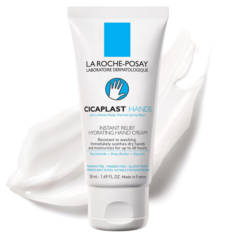 La Roche-Posay front tube view showing product and branding for quick identification and convenience