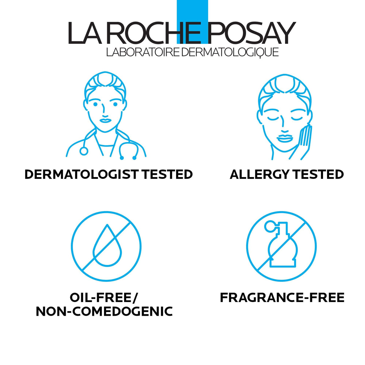 La Roche-Posay in a bathroom sink setting showing easy access for post-wash hydration and protection